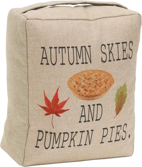 Fabric Door Stopper-Autumn Skies and Pumpkin Pies