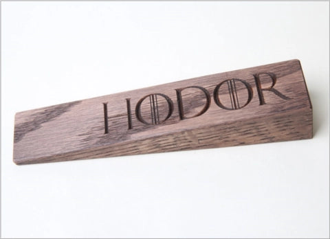 Hodor Doorstop Medieval Oak