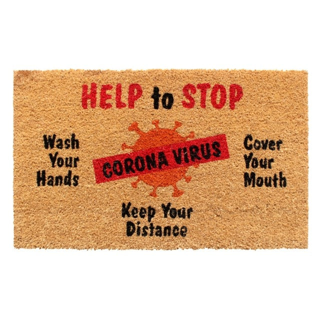 Multi Help To Stop Corona Virus Doormat