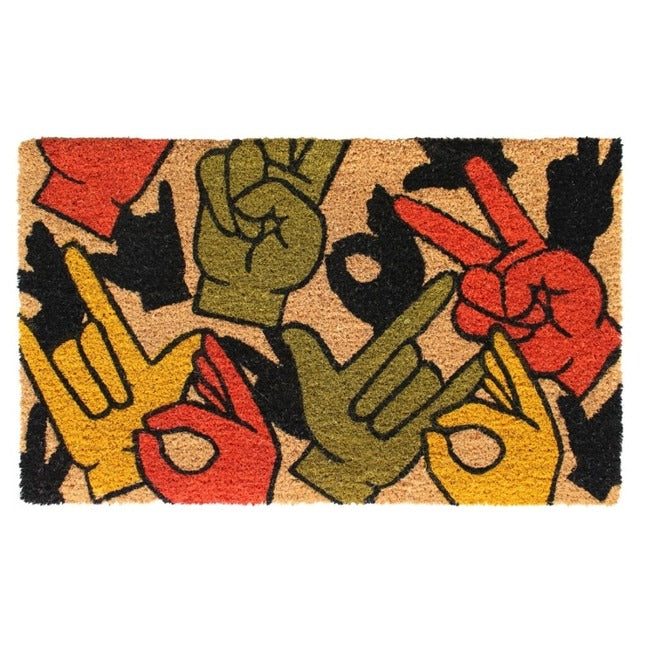 Natural Machine Tufted Signs