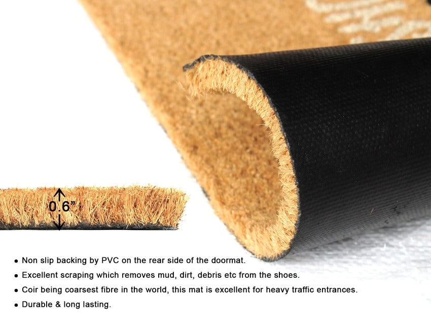 Black Shoes Off Witches Doormat