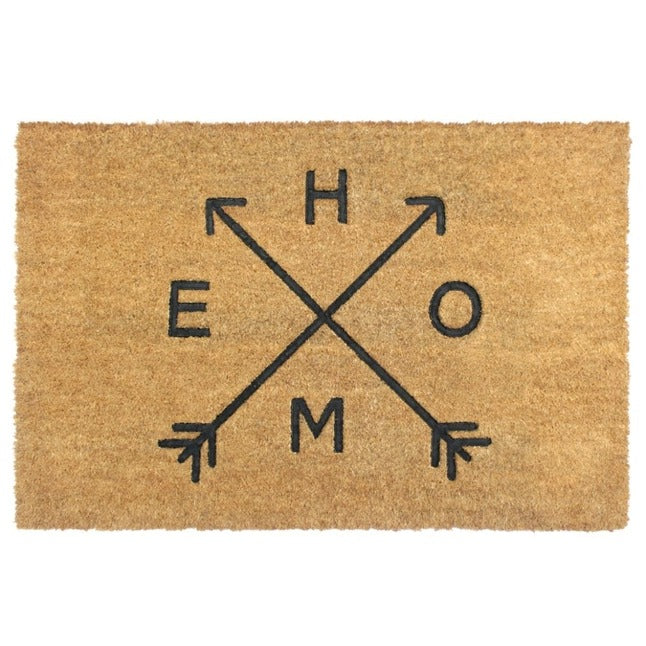 Natural Tufted Home Arrows Coir Doormat