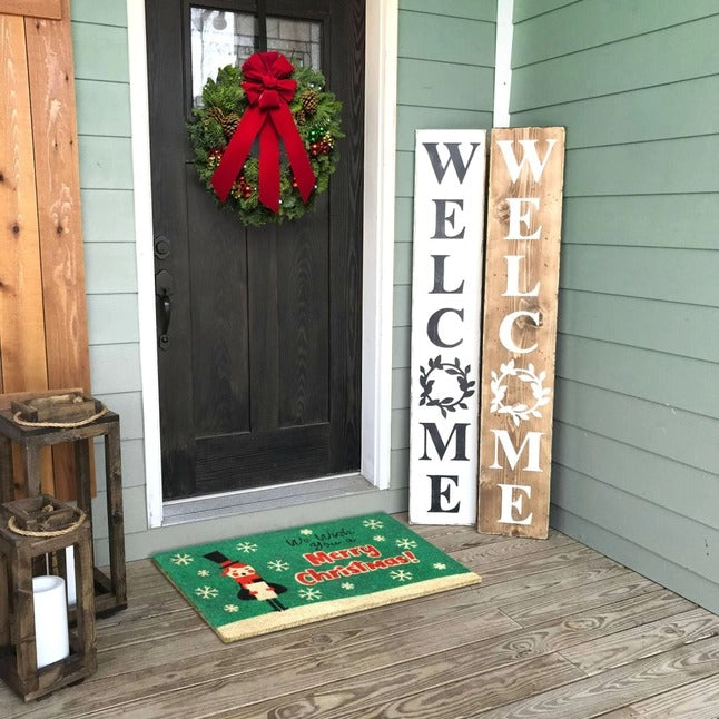 Holiday Wish You Merry Caroler Doormat