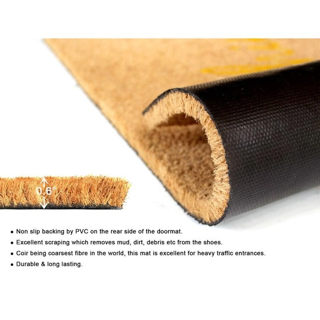 Natural Machine Tufted Hello Sunshine