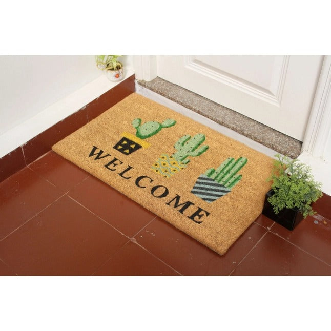 Multi Tufted Welcome Topiary Doormat