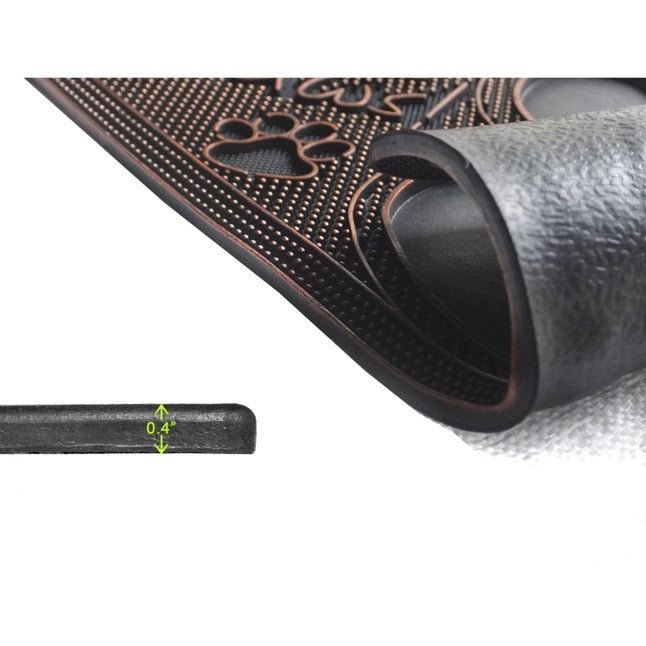 Wipe Your Paws Rubber Doormat