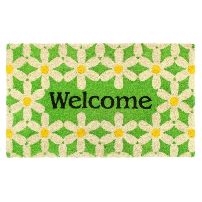 Green Machine Tufted Daisy Coir Doormat
