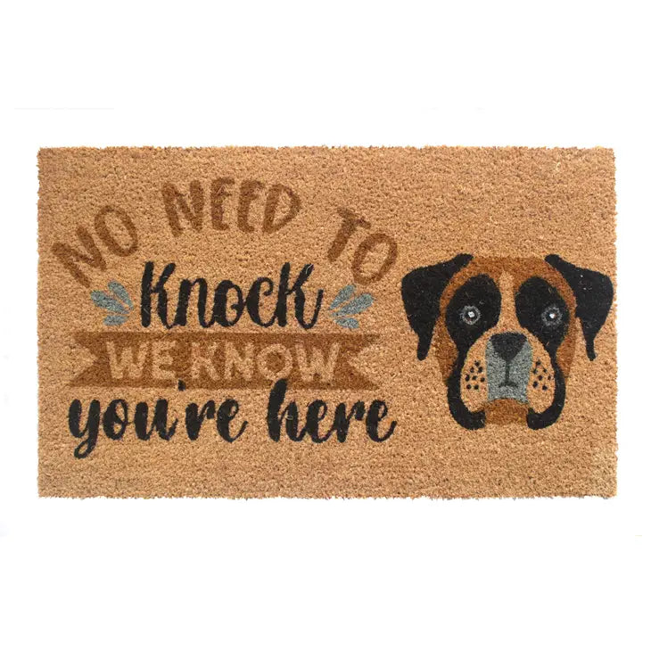 No Need To Knock Dog Doormat