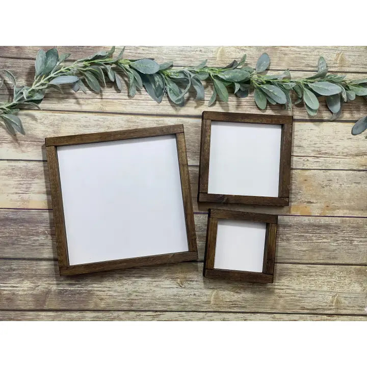 Wood Sign Blanks For Diy & Cricut with Frames