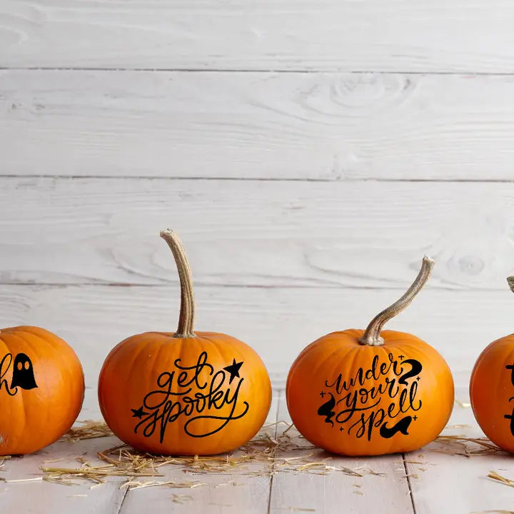 Assorted Designs Halloween Pumpkin Window Door Halloween Sticker Labels