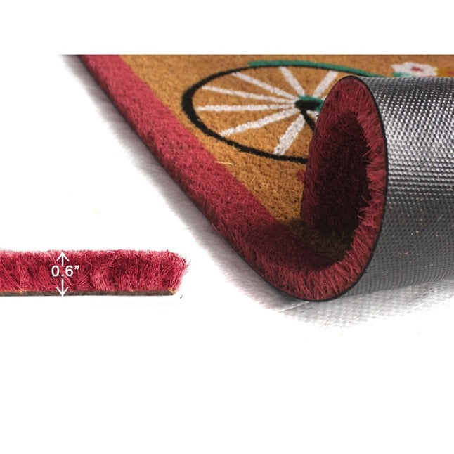 Welcome Teal Cycle Doormat