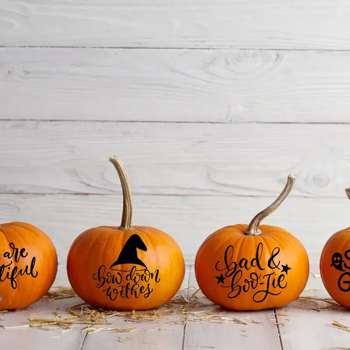 Assorted Designs Halloween Pumpkin Window Door Halloween Sticker Labels