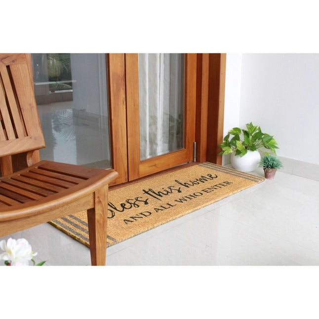 Black Bless This Home and All Doormat