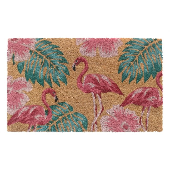 Tres Flamingo Doormat