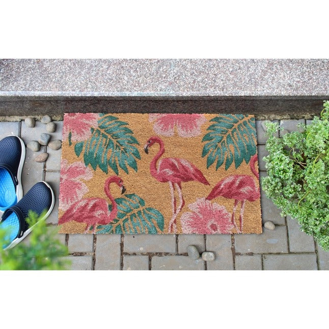 Tres Flamingo Doormat
