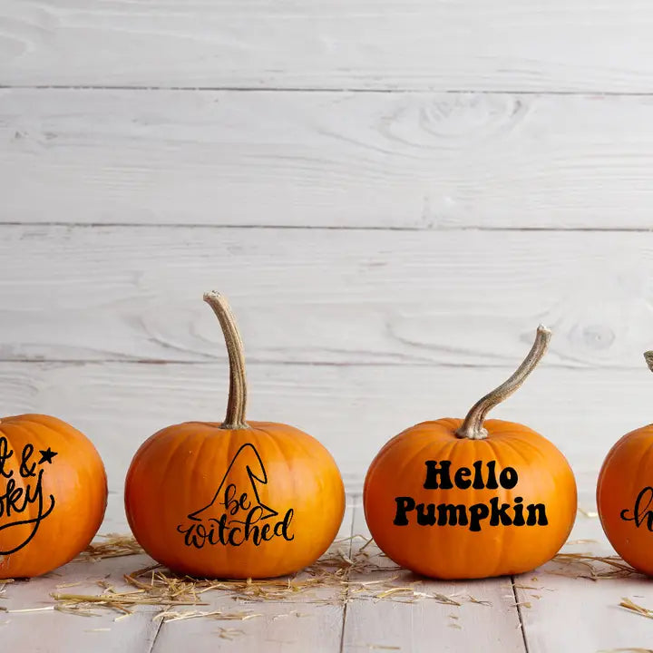 Assorted Designs Halloween Pumpkin Window Door Halloween Sticker Labels