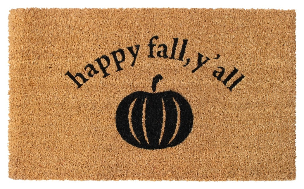 Black Happy Fall, Y'all Doormat