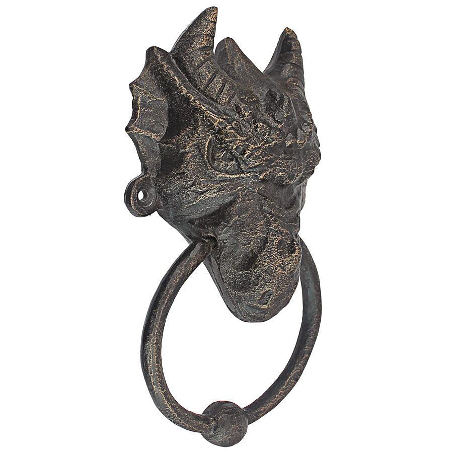 Head of the Dragon Foundry Iron Door Knocker