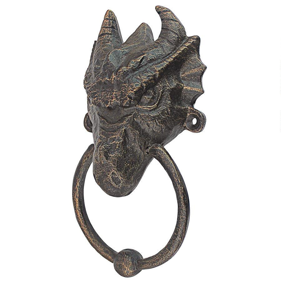 Head of the Dragon Foundry Iron Door Knocker