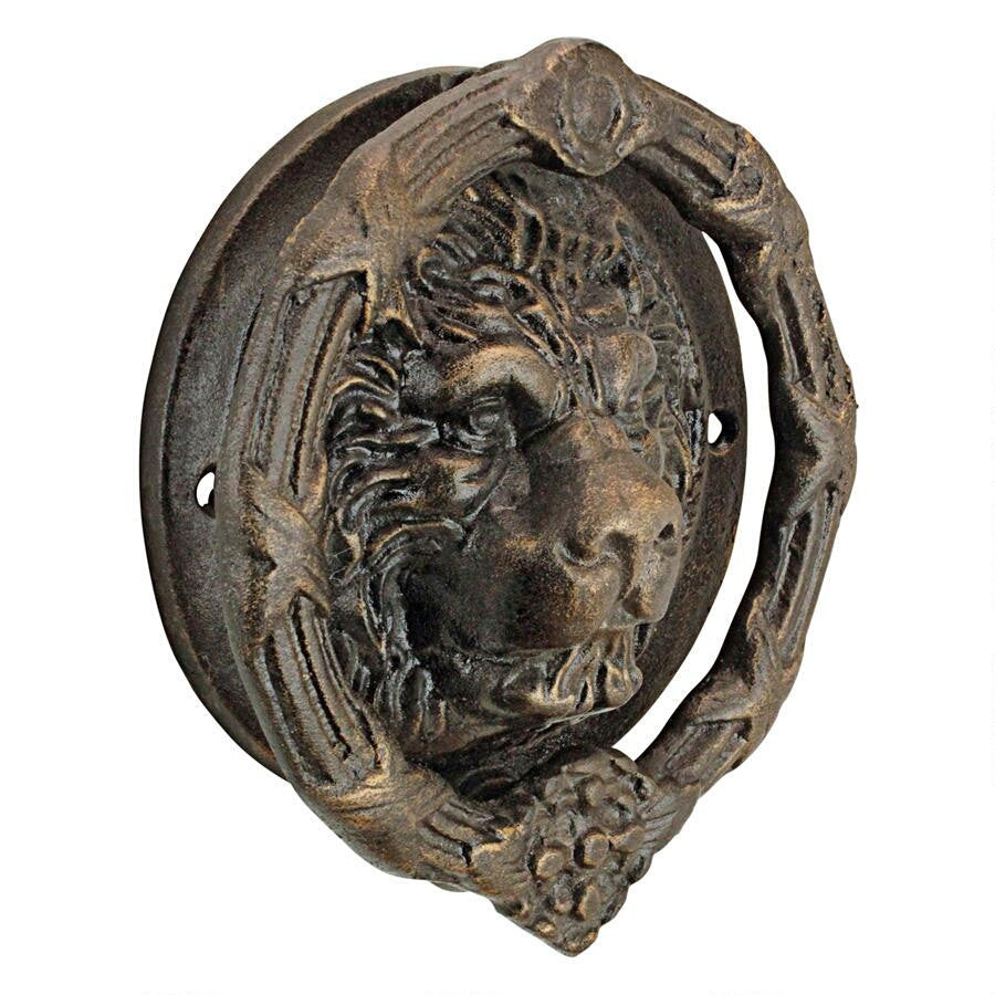 Pride of the Lions Foundry Cast Iron Lion Door Knocker