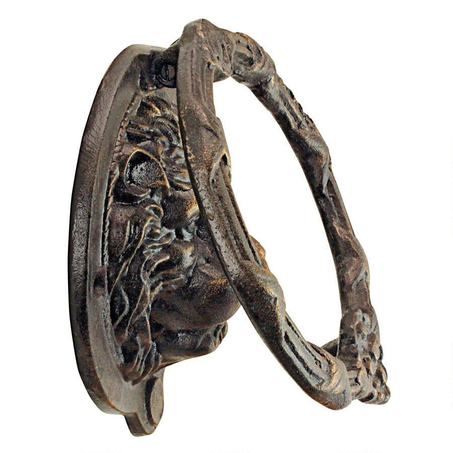 Pride of the Lions Foundry Cast Iron Lion Door Knocker