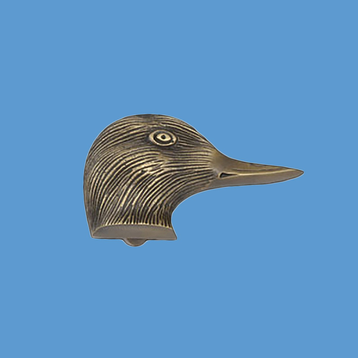 Antique Brass Door Knocker Duck Head