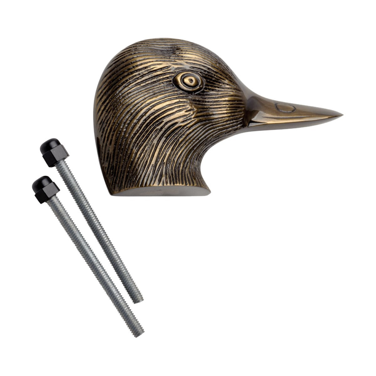 Antique Brass Door Knocker Duck Head