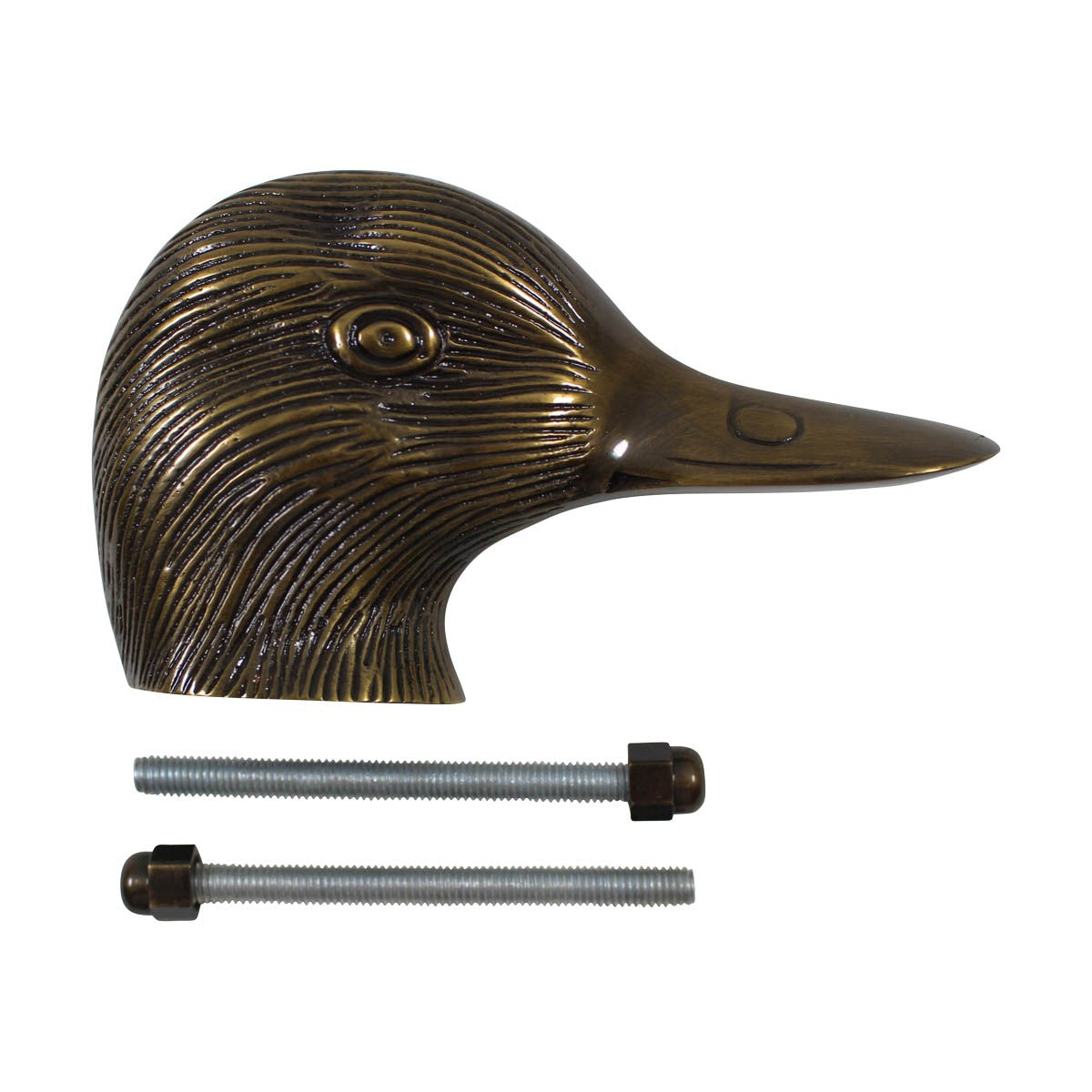 Antique Brass Door Knocker Duck Head