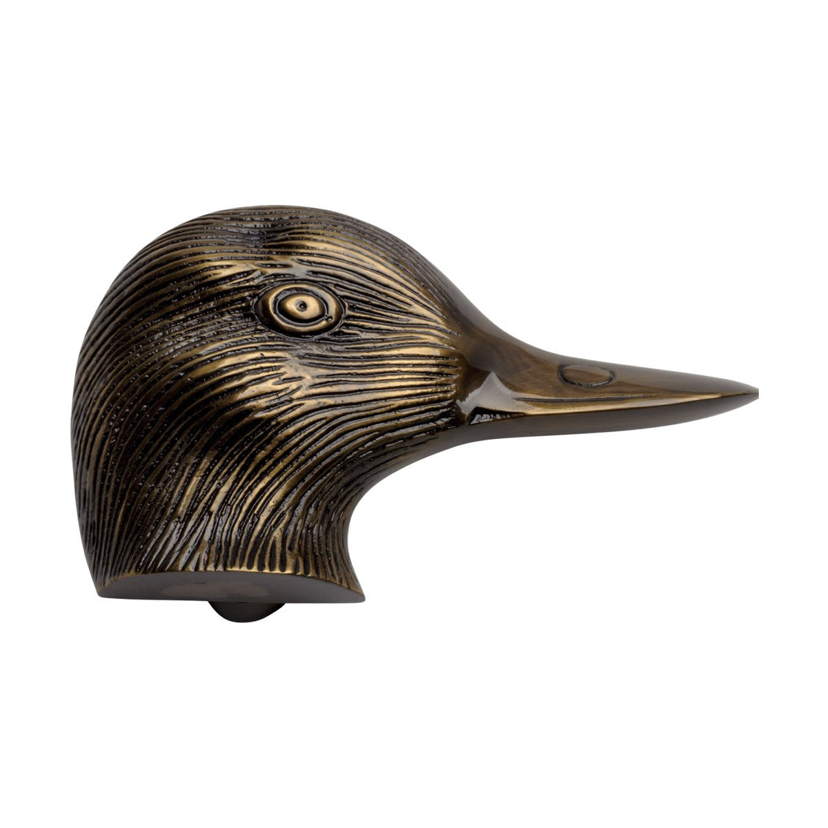 Antique Brass Door Knocker Duck Head