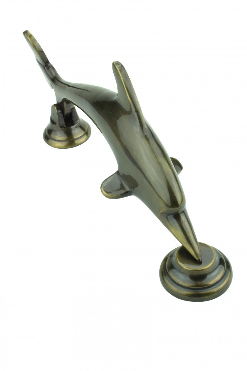 Antique Door Knocker Brass Vintage Antique Door Hardware Fish Door Knocker Dolphin 8 Inch