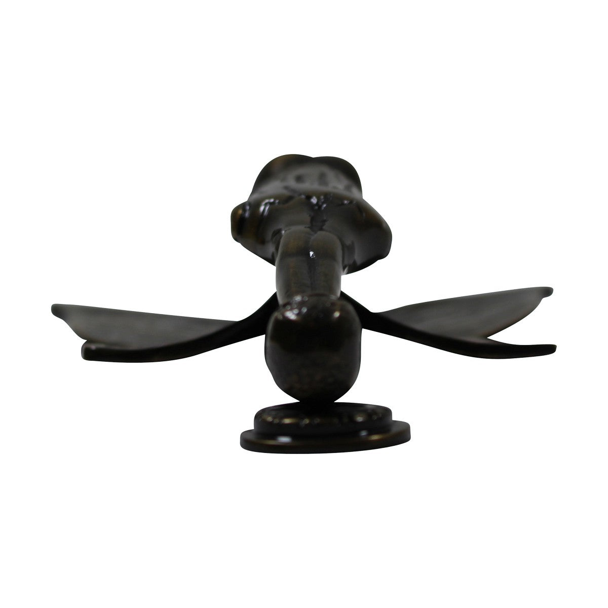 Antique Solid Brass Vintage Door Knocker Flower Fairy 7"H