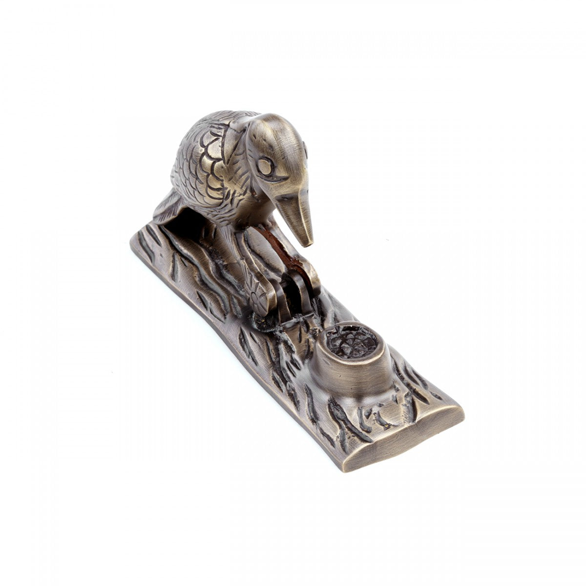 Brass Antique Door Knocker Woodpecker Vintage Antique Door Hardware 6.5 Inch