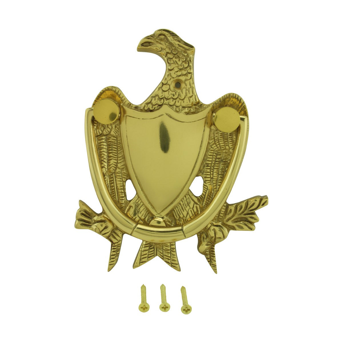 Brass Eagle Door Knocker For Front Door Entry Decor Heavy Duty