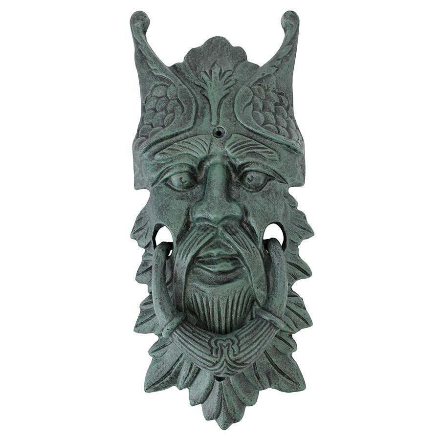 Castle Gladstone Gothic Greenman Authentic Foundry Iron Door Knockers