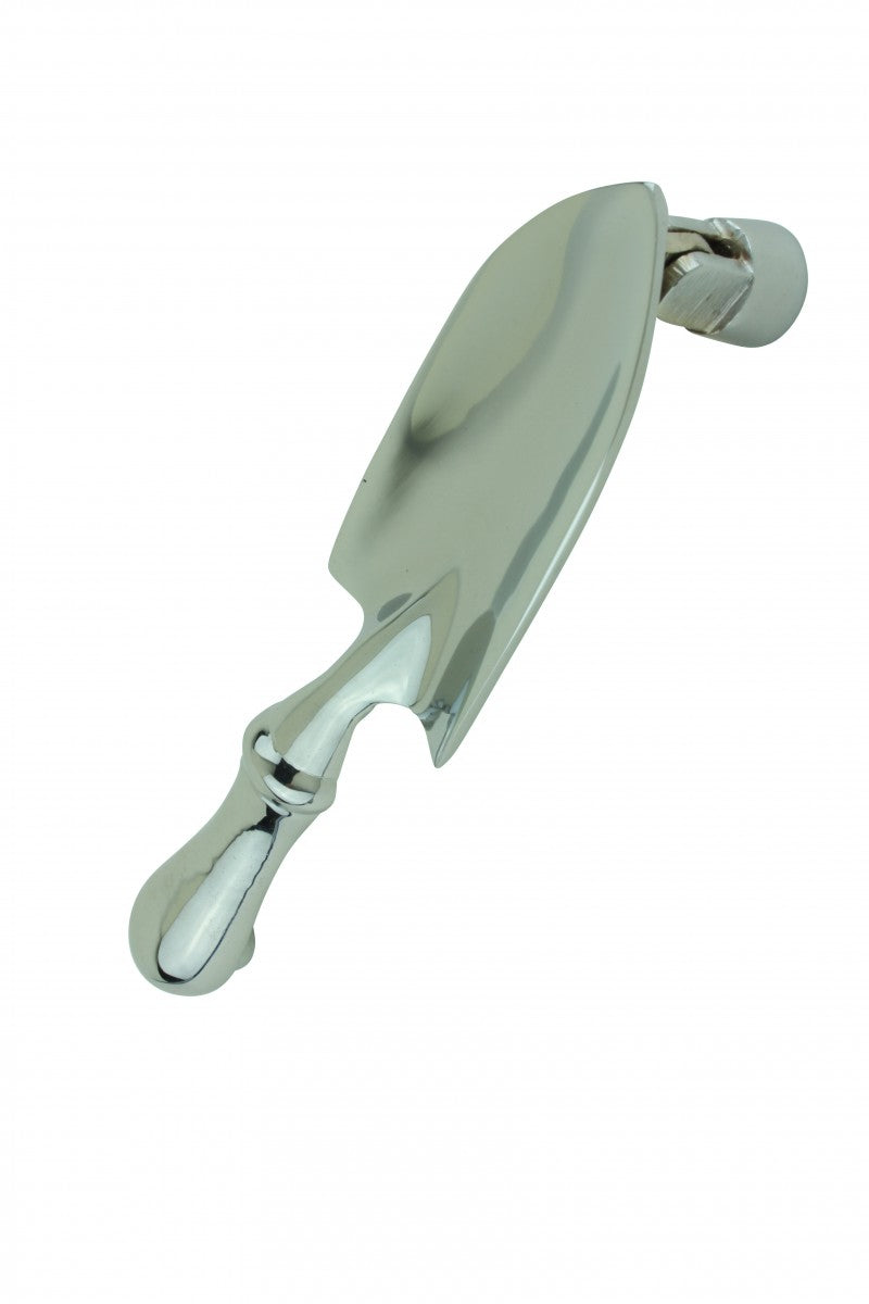 Chrome Brass Vintage Door Knocker Garden Trowel 7"H