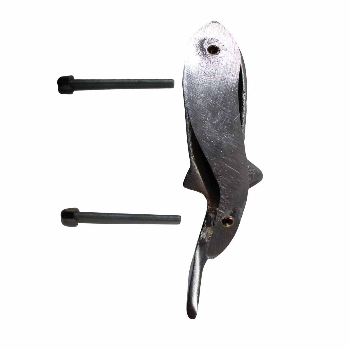 Chrome Brass Vintage Door Knocker Koi Fish 7.5"H