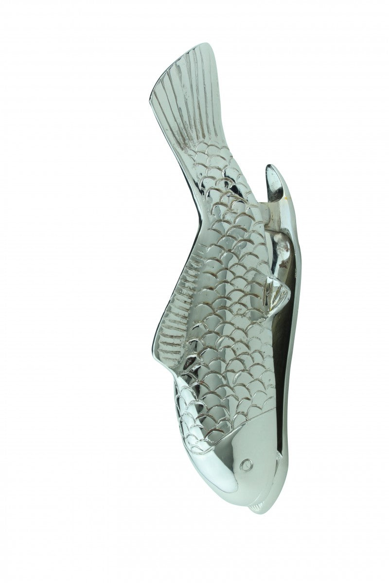 Chrome Brass Vintage Door Knocker Koi Fish 7.5"H
