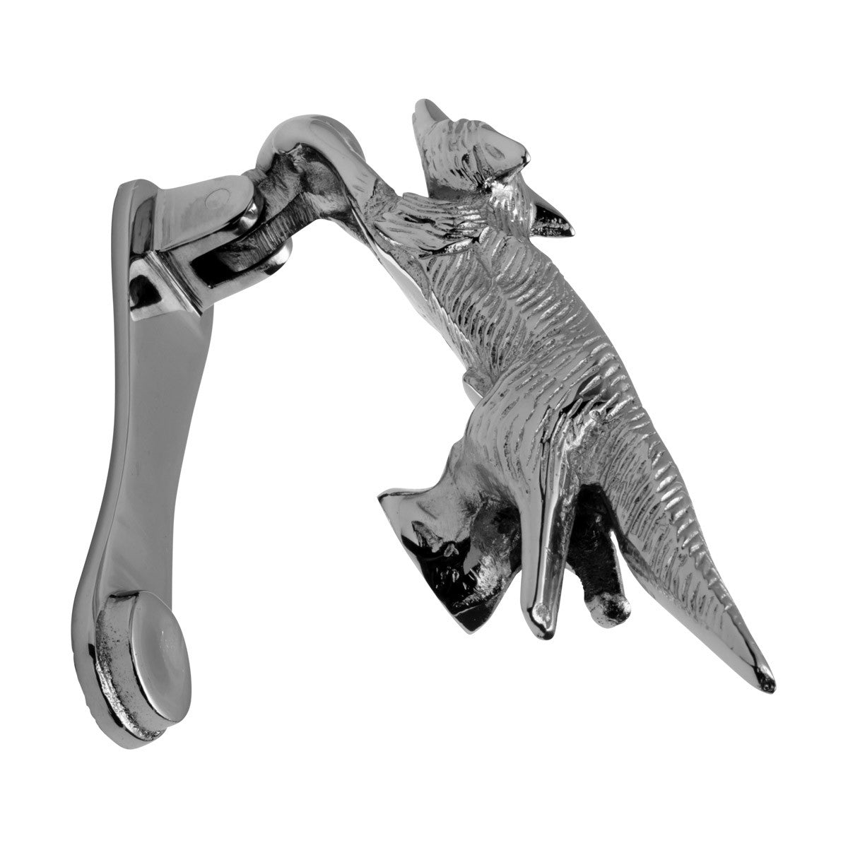 Chrome Brass Vintage Door Knocker Wild Running Fox 5.5"H
