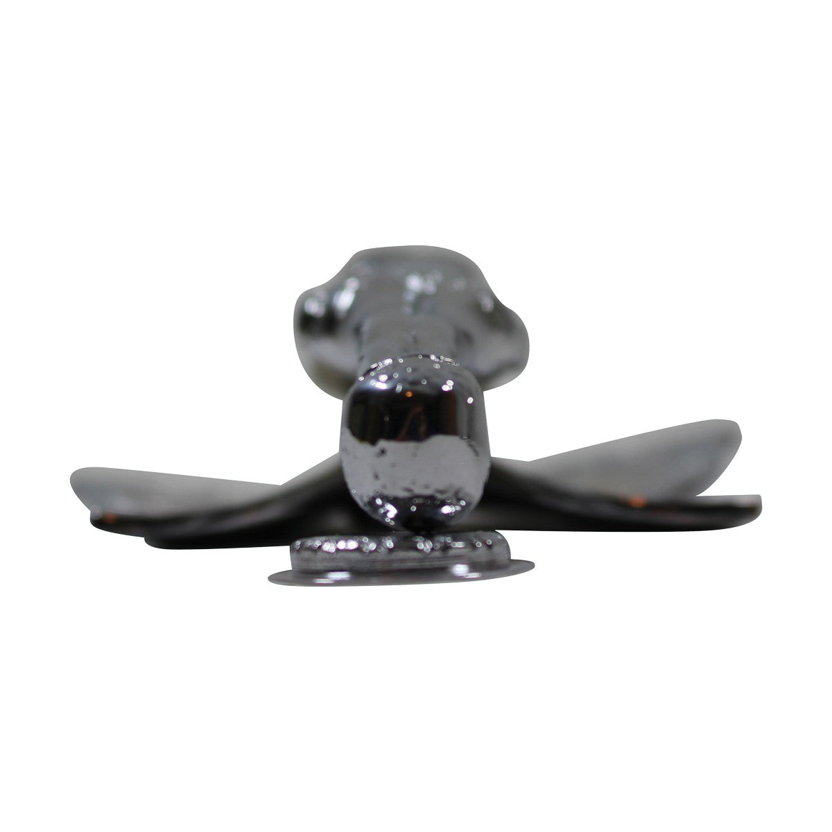 Chrome Solid Brass Vintage Door Knocker Flower Fairy 7"H