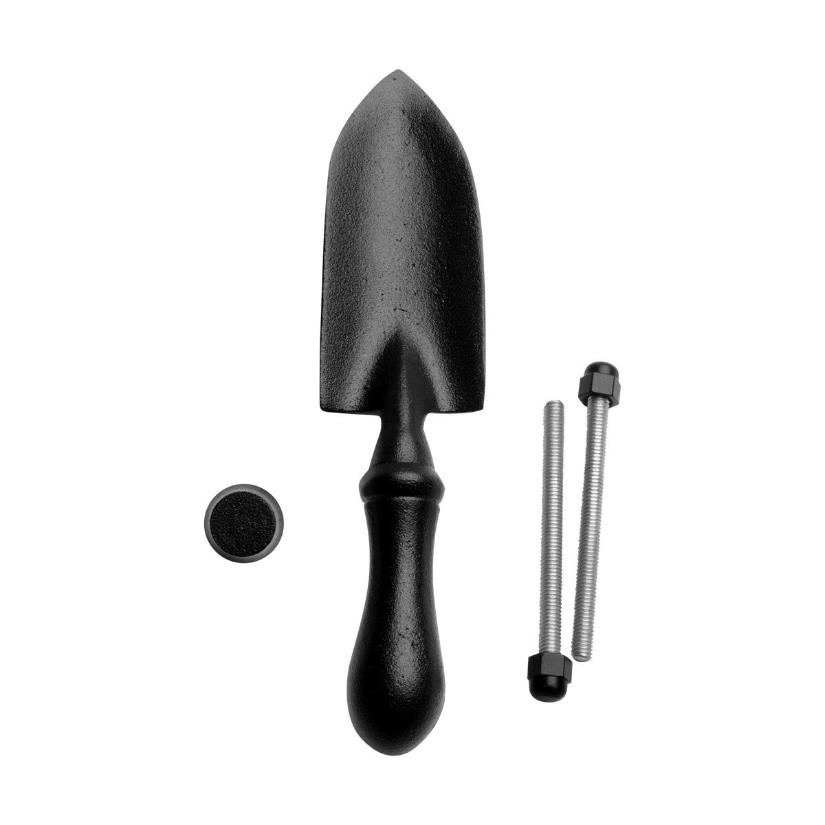 Door Knocker Black Cast Iron Trowel 7" H x 1 5/8" W