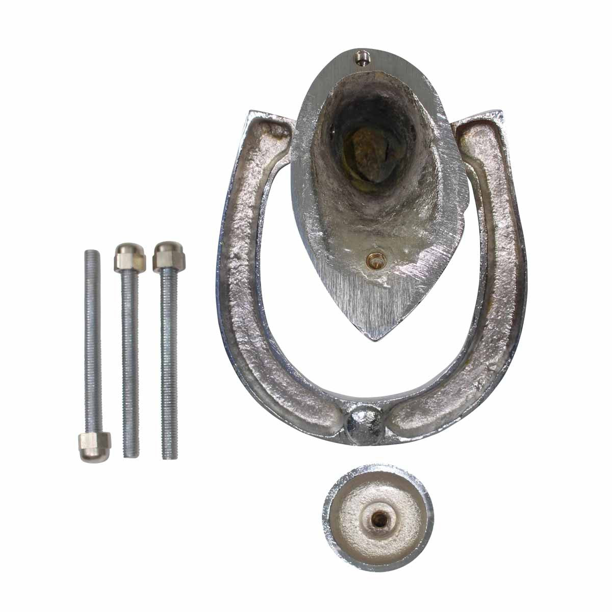 Door Knocker Chrome Over Brass Horse Door Knocker Chrome 5 1/4 H x 4 W