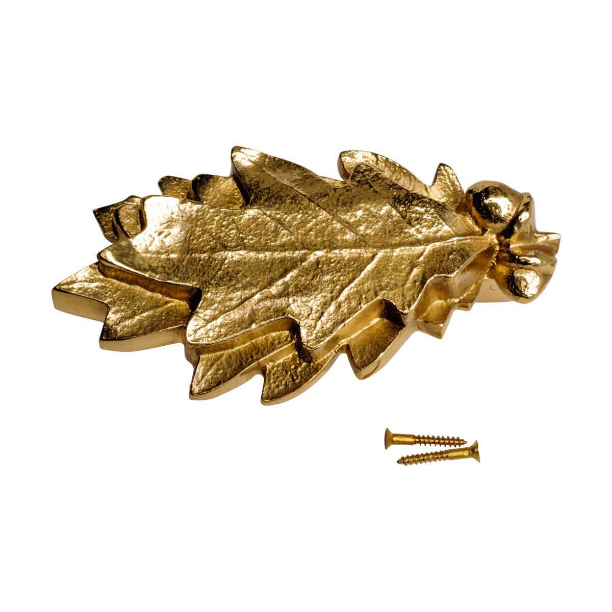Door Knocker Polished/Lacquered Brass Door Knocker Brass P/L Oak Leaf