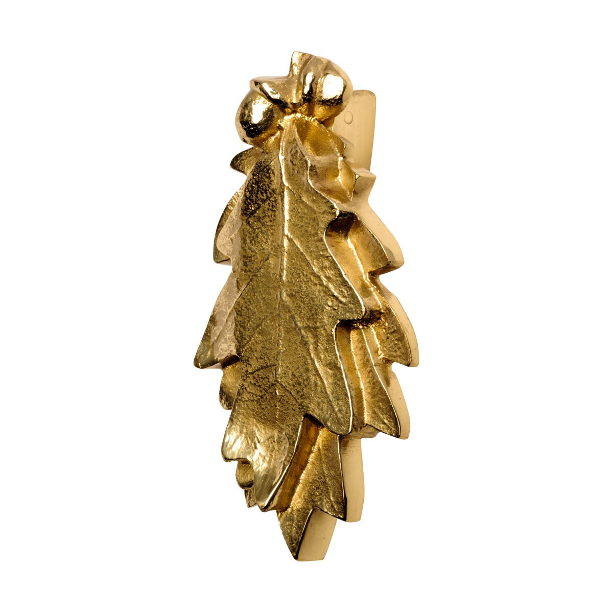 Door Knocker Polished/Lacquered Brass Door Knocker Brass P/L Oak Leaf