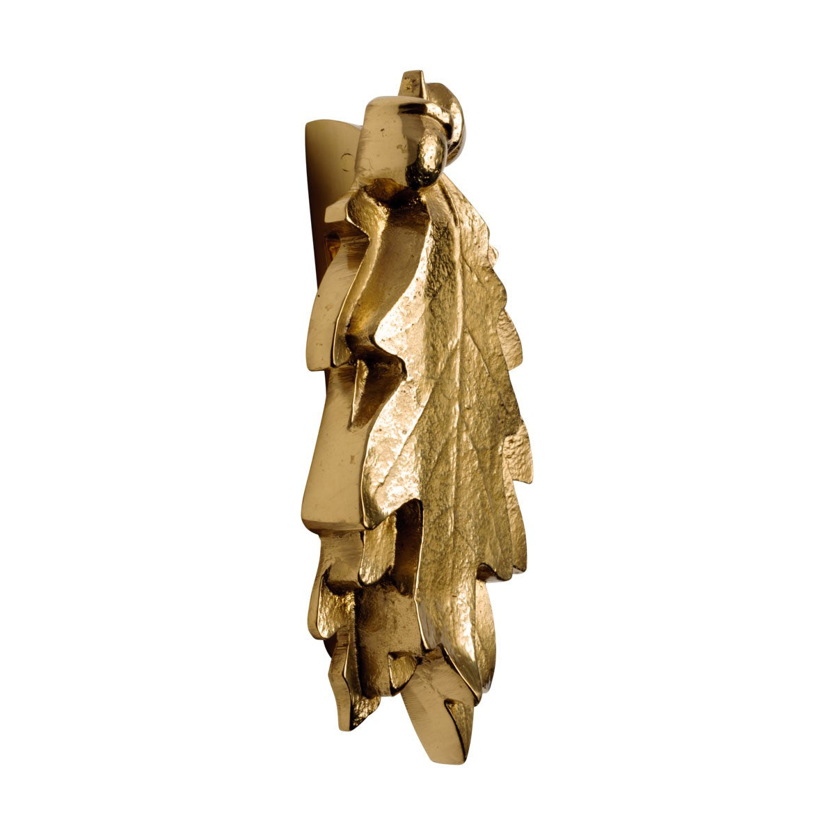Door Knocker Polished/Lacquered Brass Door Knocker Brass P/L Oak Leaf
