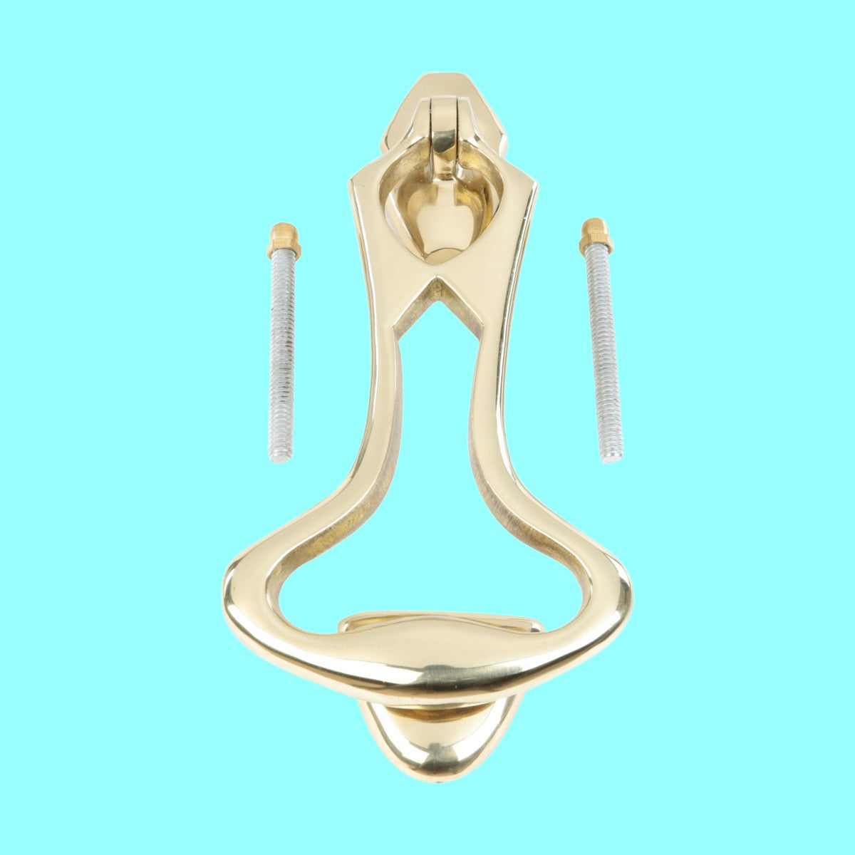 Door Knocker Solid Brass Art Deco 8"H x 3.5"W