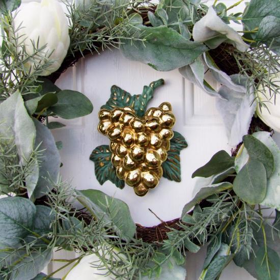 Grapes On The Vine Door Knocker