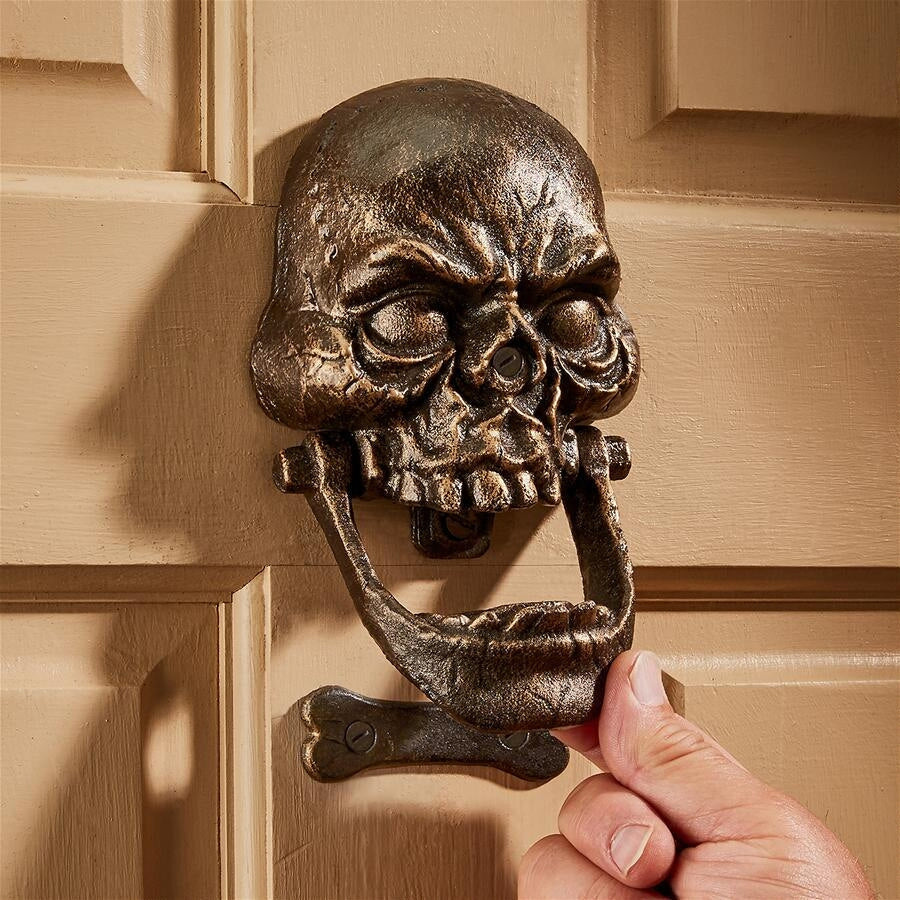Knock-Jaw Skull Foundry Cast Iron Door Knockers