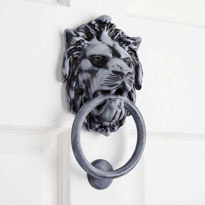 Large Iron Lion Door Knocker