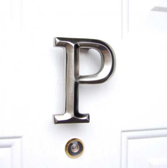 Monogram Letter P Door Knocker