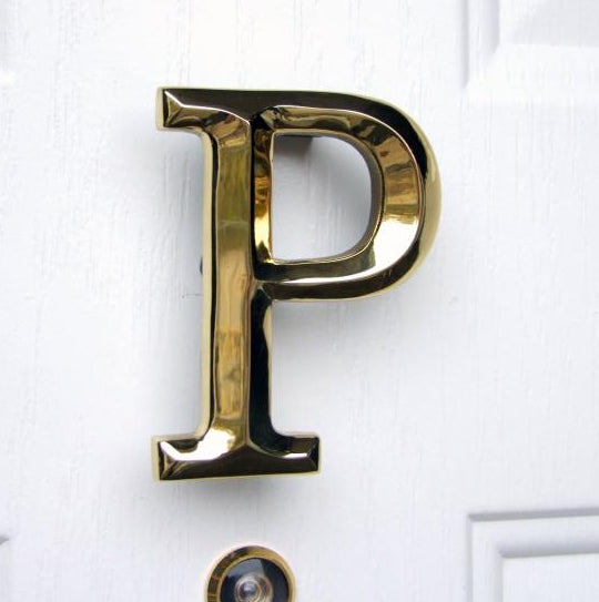 Monogram Letter P Door Knocker